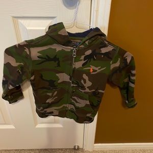 Ralph Lauren Camouflage full zip hoodie sweatshirt
